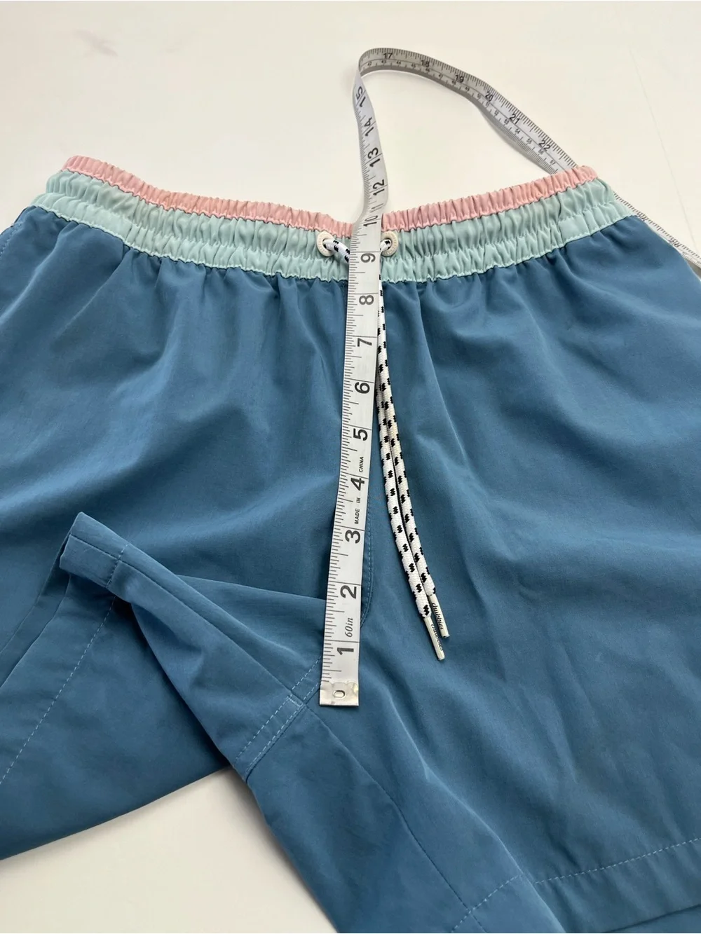 Chubbie’s Blue Swim Shorts Summer‎ Vacation Mens Size Small Liner Beach FLAWED